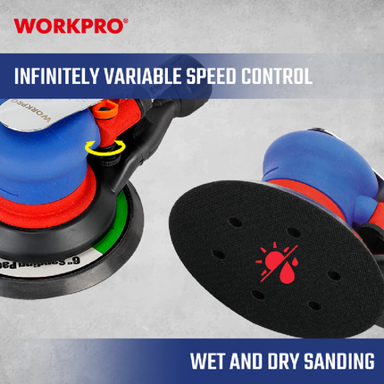 WORKPRO WP511000 6-Inch Pneumatic Air Sander – view 5