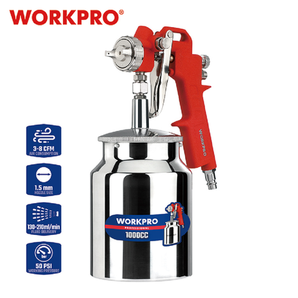 WORKPRO WP512002 Professional Paint Spray Gun 1000ml