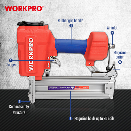 WORKPRO WP513002 Pneumatic Concrete Nailer – view 3