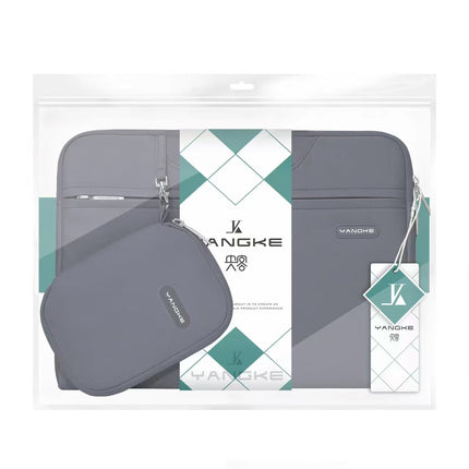 طقم حقيبة كمبيوتر محمول يانكي (Yangke) مقاس 16 بوصة - تصميم عصري مع حقيبة إضافية للملحقات