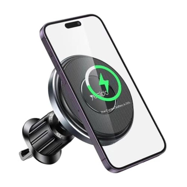 Yesido C189 15W 2-in-1 Invisible Clip Wireless Charging Car Holder