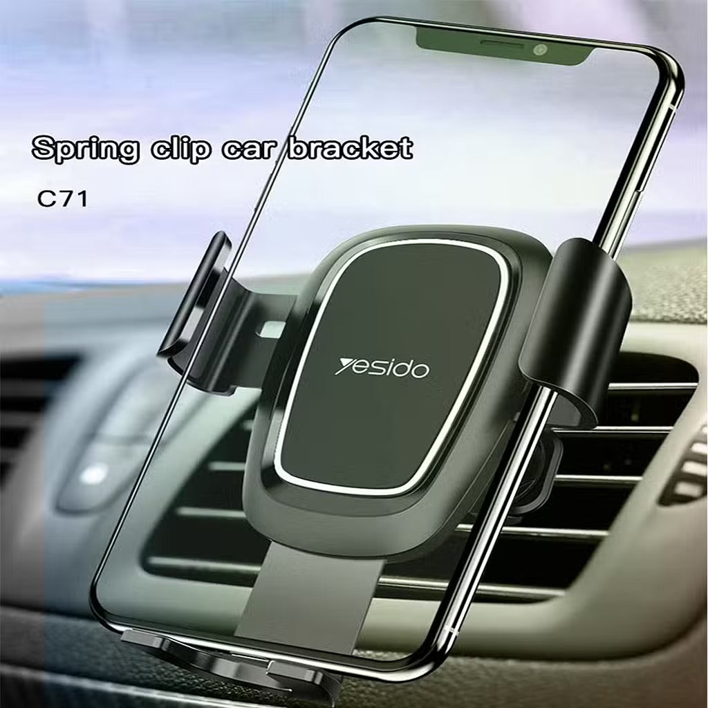 حامل اتف للسيارة مزود بGravity Sensor C71 من Yesido حامل اتف للسيارة مزود بGravity Sensor C71 من Yesido