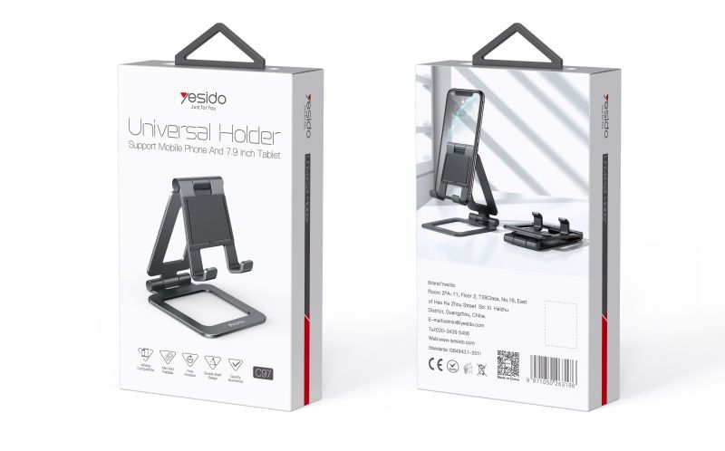 حامل تابلت من سبائك الألومنيوم C97 من Yesido حامل تابلت من سبائك الألومنيوم C97 من Yesido