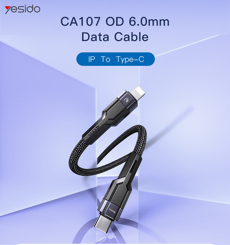 Yesido CA107 Type-C to Lightning Data Cable Yesido CA107 Type-C to Lightning Data Cable