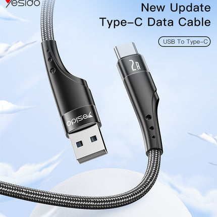 كابل بيانات و شحن سريع  Yesido CA109TC 3M 2A Type-C
