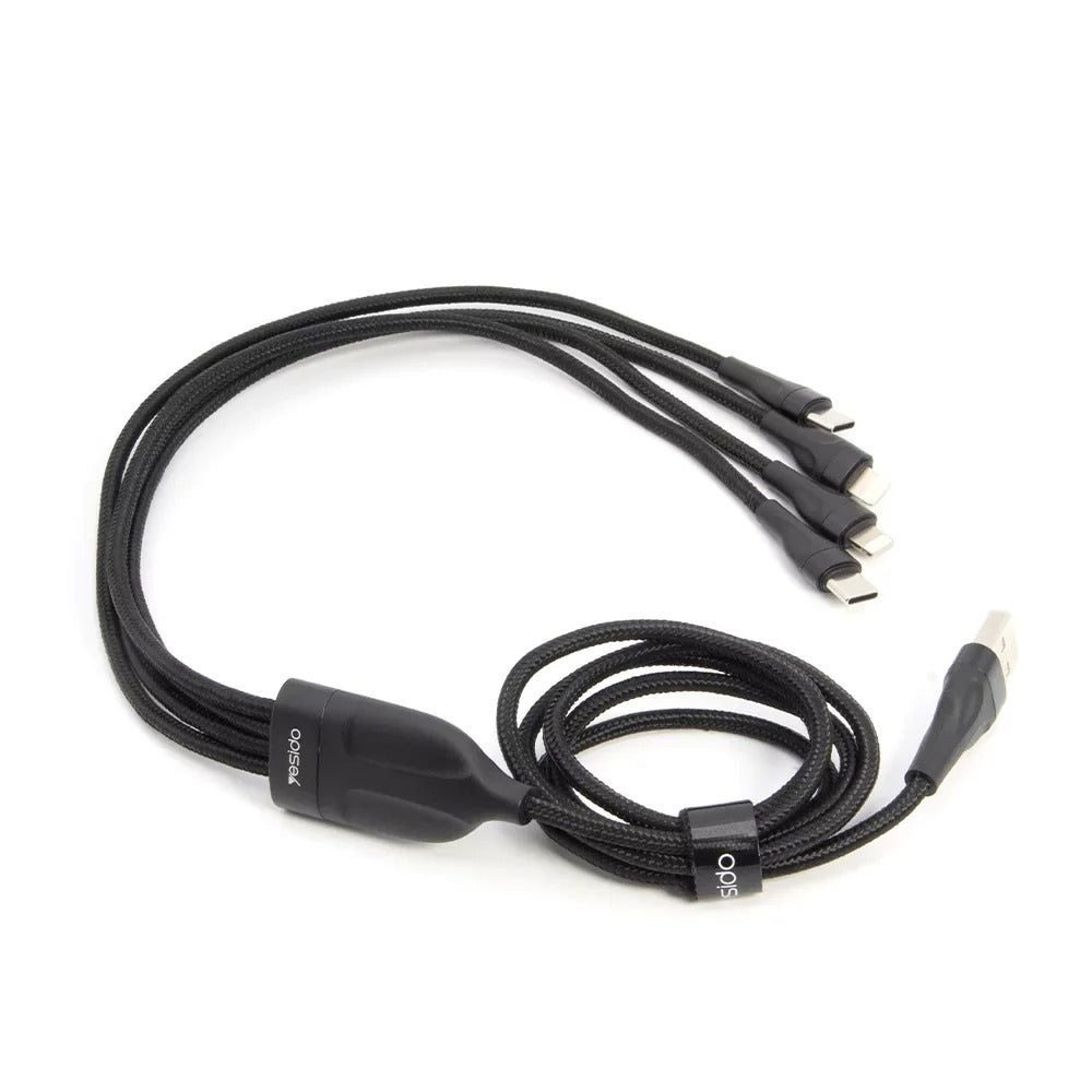 كابل شحن USB إلى 4 منافذ من Yesido CA111 كابل شحن USB إلى 4 منافذ من Yesido CA111