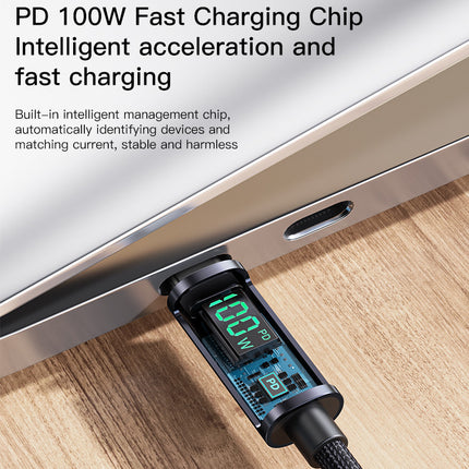 كابل نقل بيانات USB-C إلى USB-C بقوة 100 واط من Yesido CA158