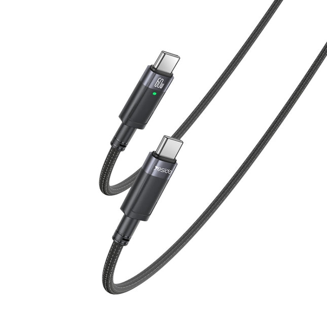 Yesido CA160 60W Type-C to Type-C Auto Disconnect Charging Data Cable