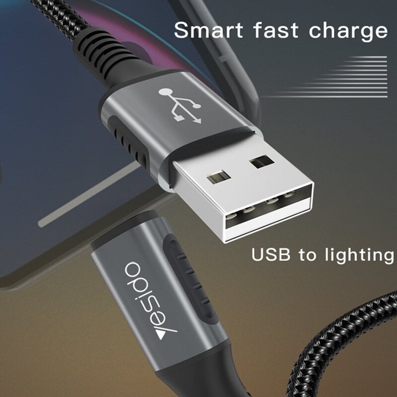 كابل بيانات شحن سريع USB CA36 من Yesido للآيفون كابل بيانات شحن سريع USB CA36 من Yesido للآيفون