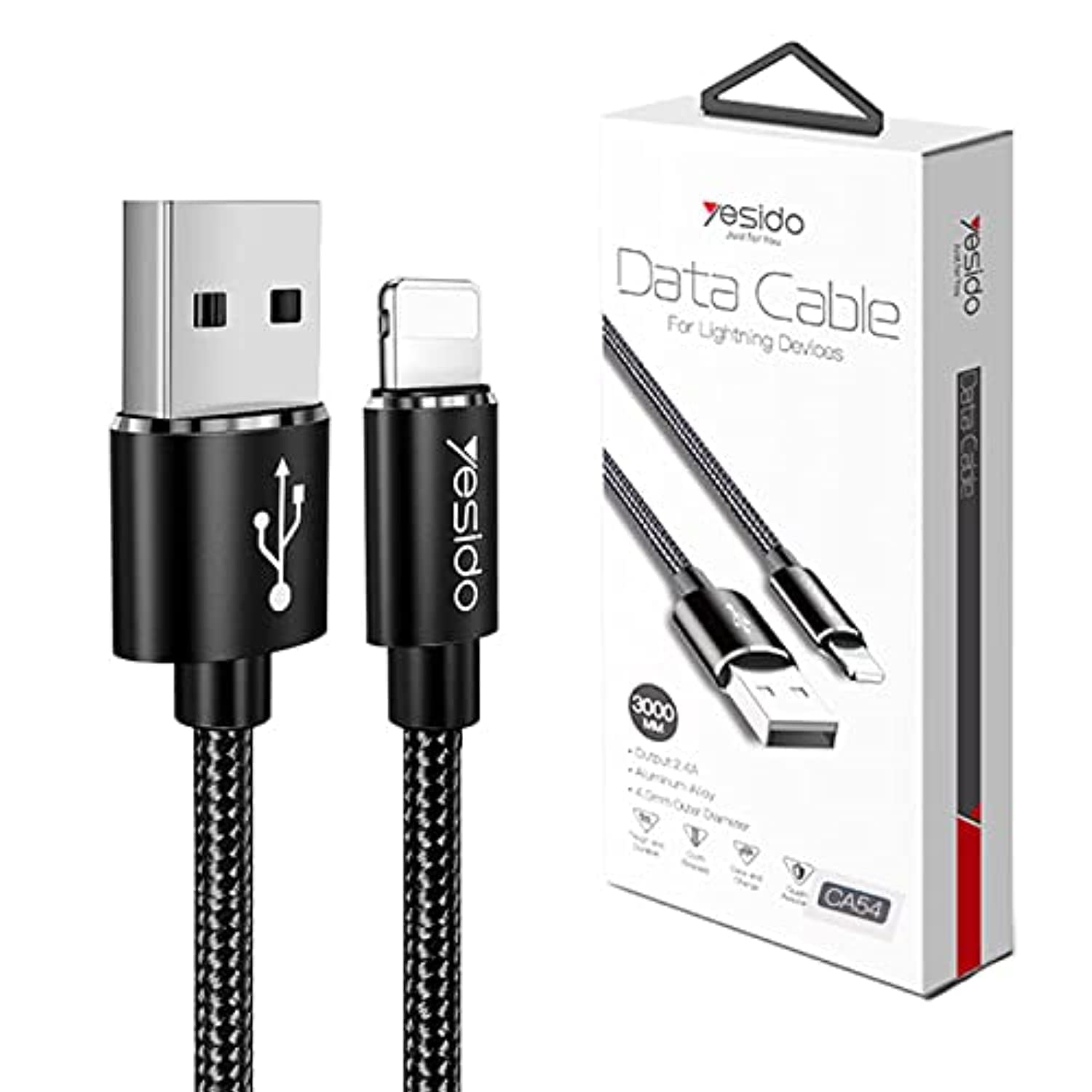 Yesido CA54 0.3M USB Data Cable for Lightning (iPhone) Yesido CA54 0.3M USB Data Cable for Lightning (iPhone)