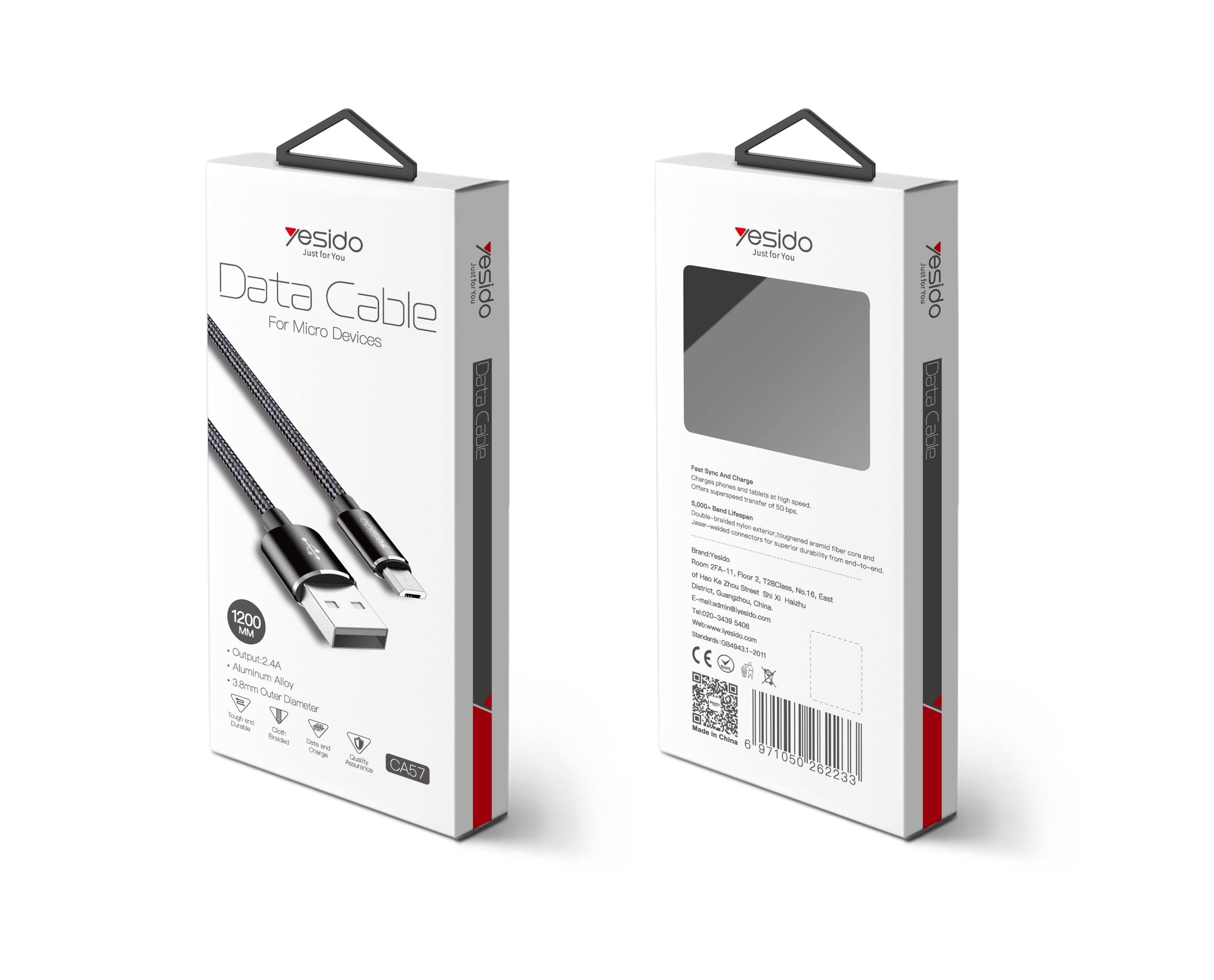Yesido CA57 USB Data Cable for Micro USB Yesido CA57 USB Data Cable for Micro USB
