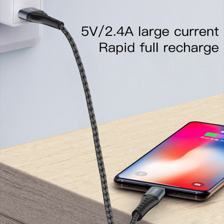 كابل بيانات شحن سريع USB CA62 بطول 1.2 متر وقوة 2.4 أمبير من Yesido لمنفذ Lightning (iPhone) كابل بيانات شحن سريع USB CA62 بطول 1.2 متر وقوة 2.4 أمبير من Yesido لمنفذ Lightning (iPhone)