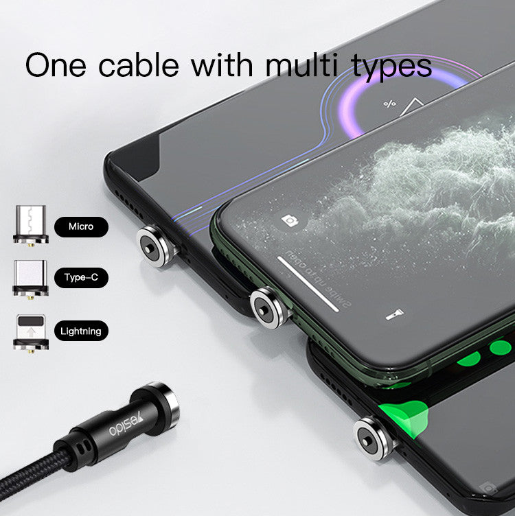 Yesido CA68 540° Rotation Magnetic Data Cable Yesido CA68 540° Rotation Magnetic Data Cable