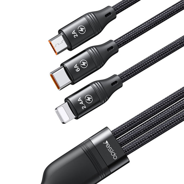 Yesido CA73 3-in-1 Super Fast Charge Cable