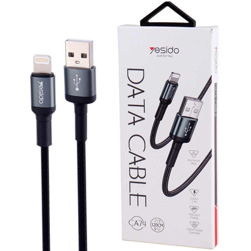 Yesido CA74-IOS 2.4A Data Cable for iOS 1.2M Yesido CA74-IOS 2.4A Data Cable for iOS 1.2M