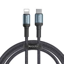 كابل بيانات شحن من Type-C إلى Lightning بقوة 20 واط من Yesido CA77 بطول 2 متر كابل بيانات شحن من Type-C إلى Lightning بقوة 20 واط من Yesido CA77 بطول 2 متر
