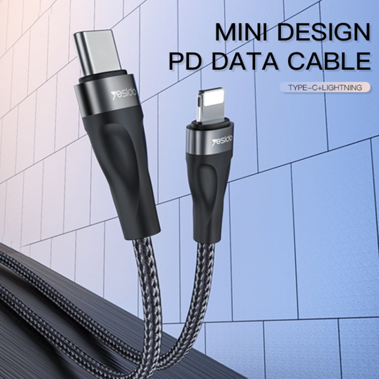 Yesido CA82 2.4A Type-C to Lightning Data Cable 30CM Yesido CA82 2.4A Type-C to Lightning Data Cable 30CM