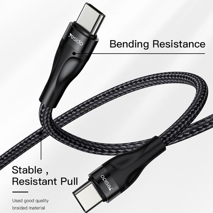 Yesido CA83 45W Dual Type-C Data Cable 30CM Yesido CA83 45W Dual Type-C Data Cable 30CM