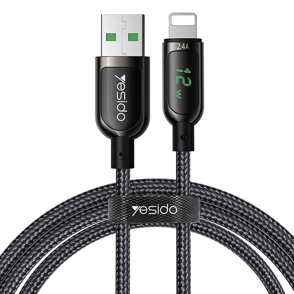 Yesido CA84-IOS (2.4A) Digital Display Lightning Data Cable 1.2M Yesido CA84-IOS (2.4A) Digital Display Lightning Data Cable 1.2M