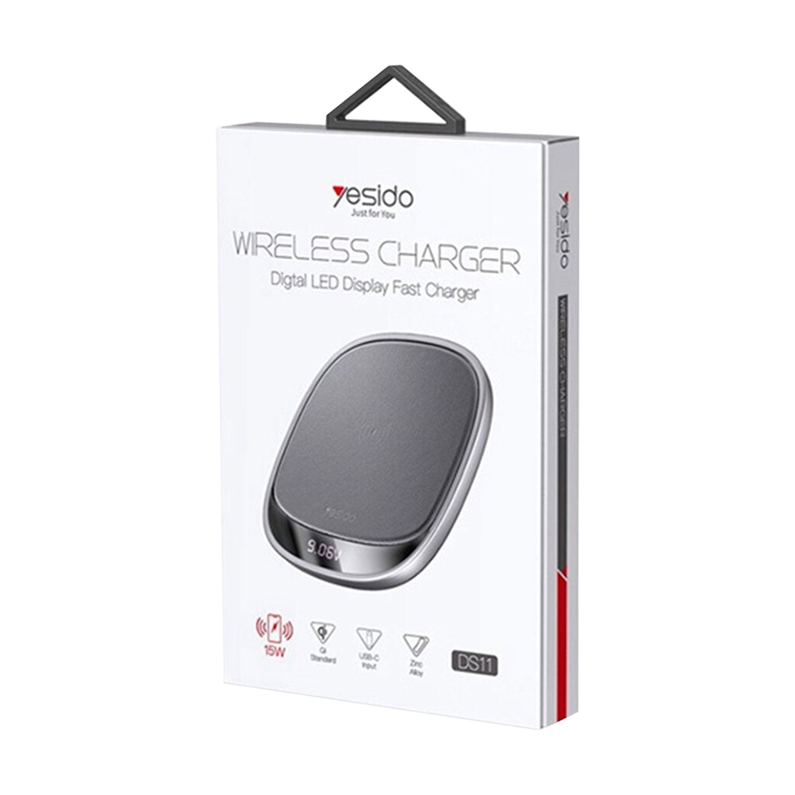 شاحن Yesido DS11 اللاسلكي بقوة 15 واط مع شاشة LED رقمية شاحن Yesido DS11 اللاسلكي بقوة 15 واط مع شاشة LED رقمية