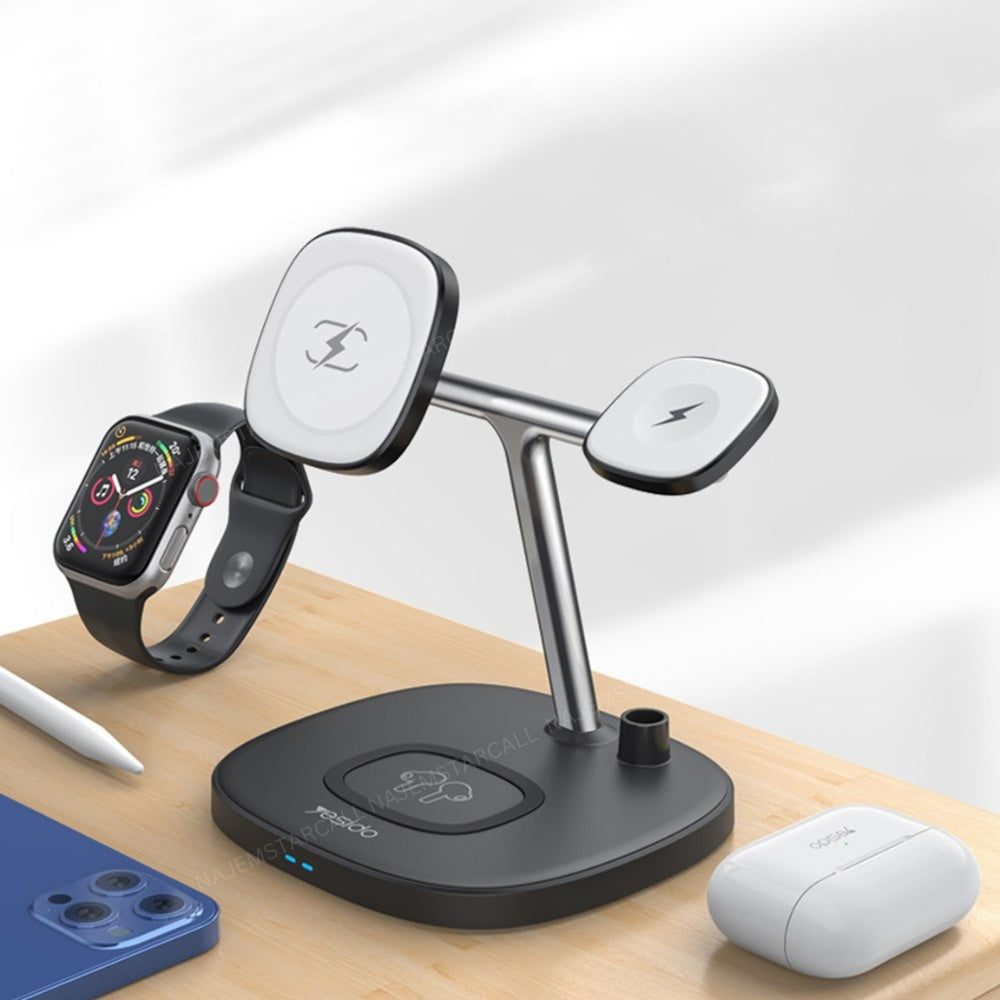 Yesido DS12 4-in-1 15W Magnetic Wireless Charging Dock Yesido DS12 4-in-1 15W Magnetic Wireless Charging Dock