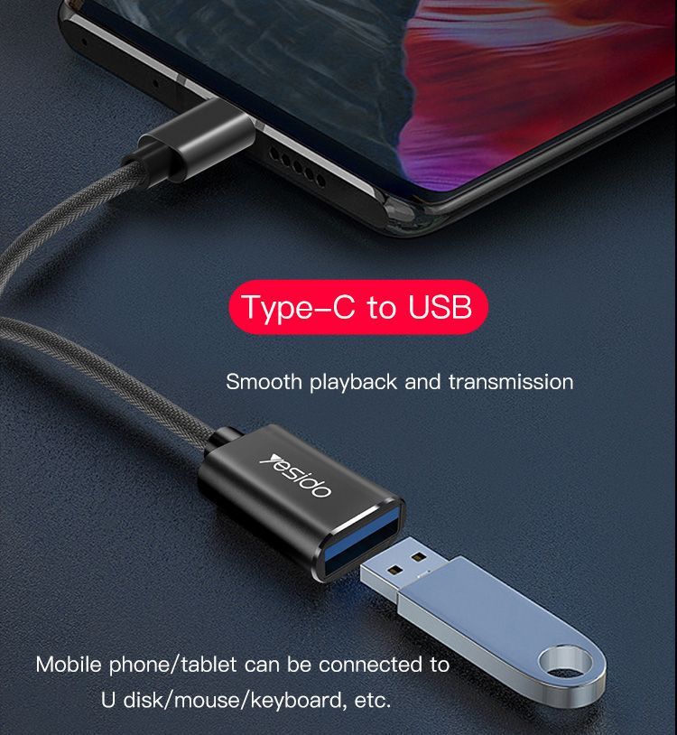محول OTG من Type-C من Yesido GS01 محول OTG من Type-C من Yesido GS01