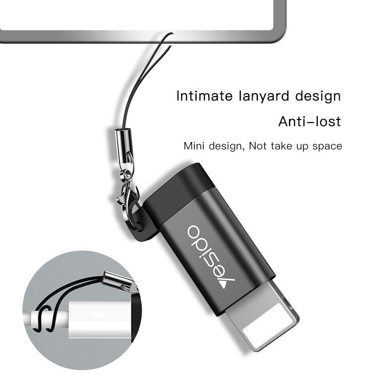 محول من Micro USB إلى Lightning من Yesido GS05 محول من Micro USB إلى Lightning من Yesido GS05