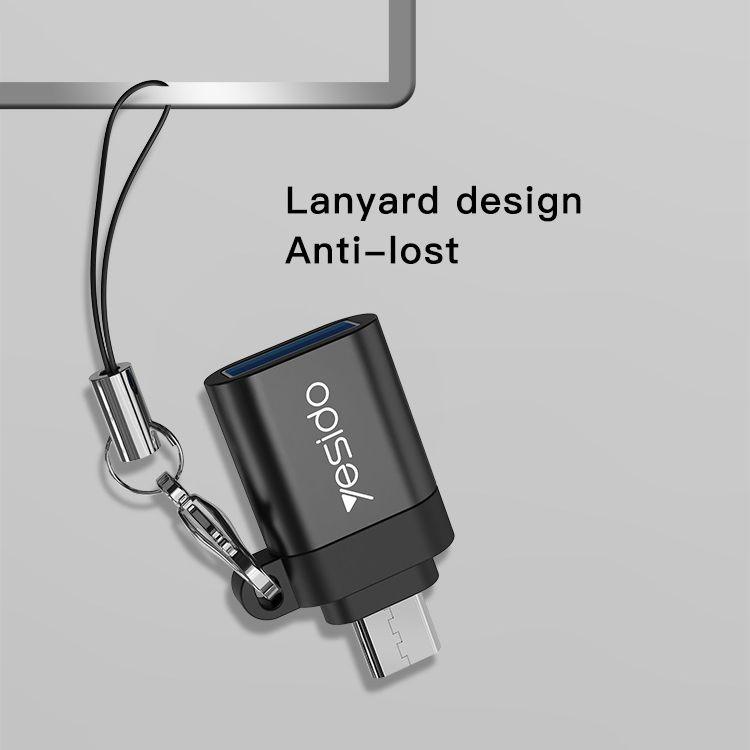 محول USB OTG Micro USB من Yesido GS07 محول USB OTG Micro USB من Yesido GS07