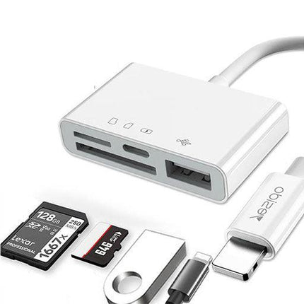 Yesido GS12 Dual Lightning to TF, SD, and USB Adapter