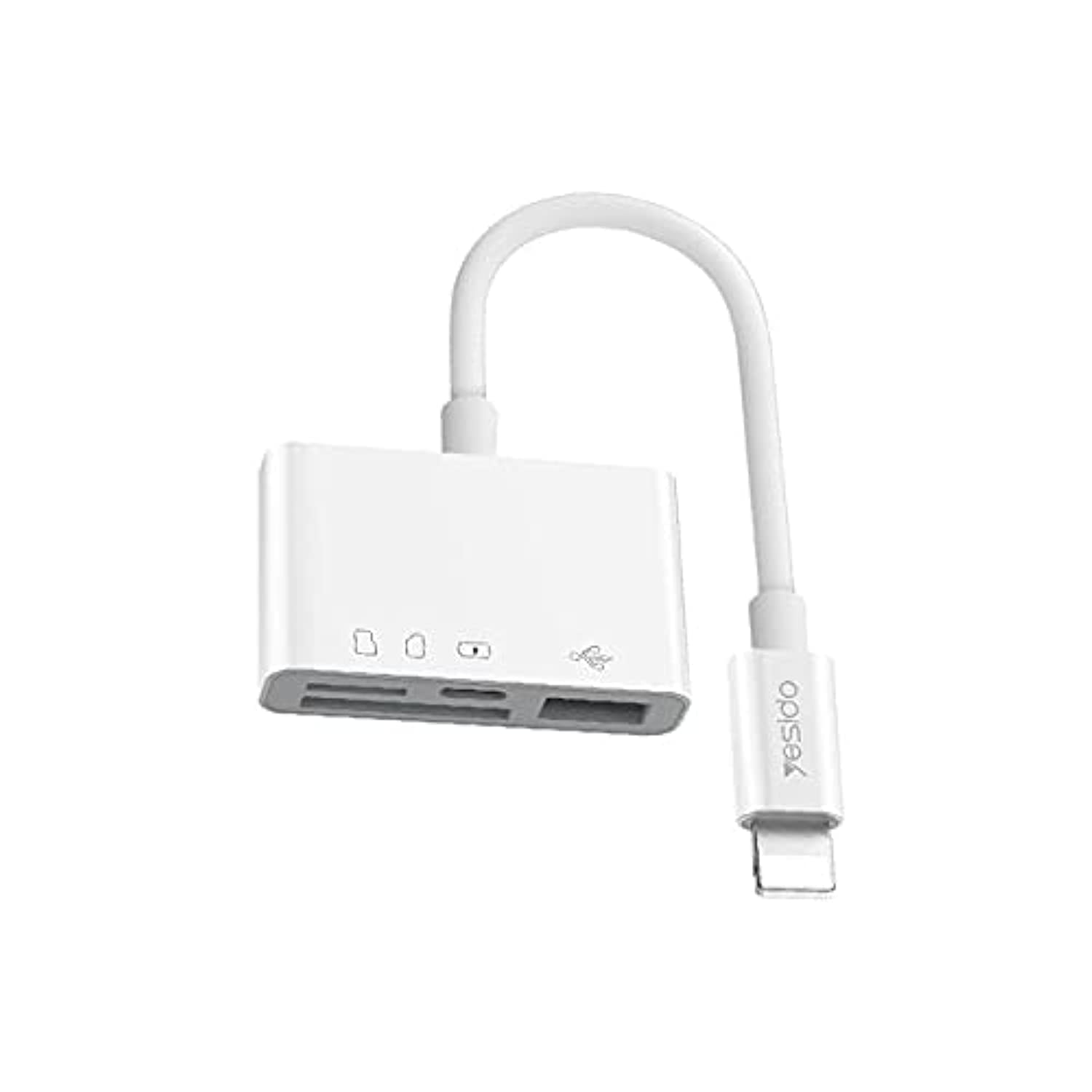 محول Yesido GS12 Dual Lightning إلى TF وSD وUSB محول Yesido GS12 Dual Lightning إلى TF وSD وUSB