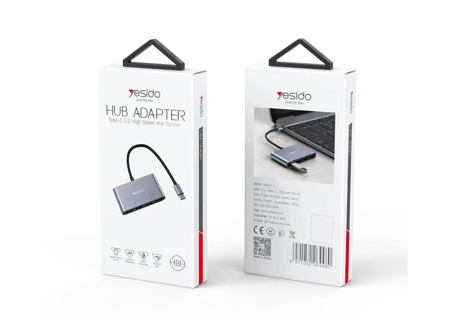 موزع USB متعدد المنافذ HB13 من Yesido موزع USB متعدد المنافذ HB13 من Yesido