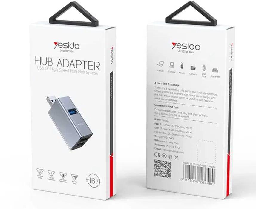 موزع USB عالي السرعة HB14 من Yesido موزع USB عالي السرعة HB14 من Yesido
