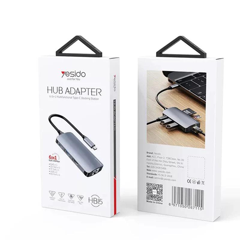 موزع USB متعدد المنافذ HB15 من Yesido موزع USB متعدد المنافذ HB15 من Yesido