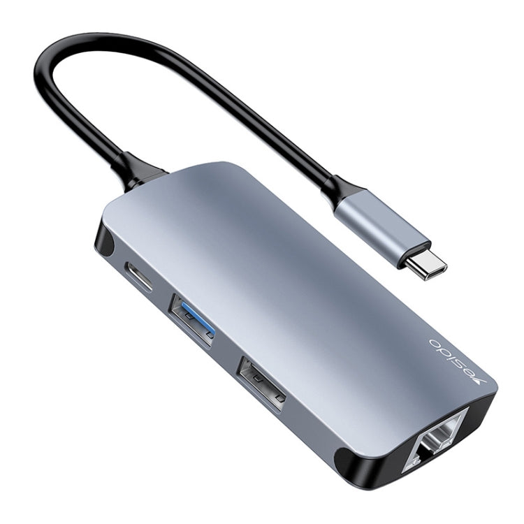 موزع USB عالي السرعة متعدد المنافذ 7 في 1 من Yesido HB16 موزع USB عالي السرعة متعدد المنافذ 7 في 1 من Yesido HB16