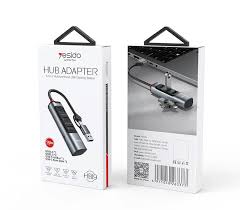 محول موزع USB 4 في 2 من Yesido HB19 محول موزع USB 4 في 2 من Yesido HB19