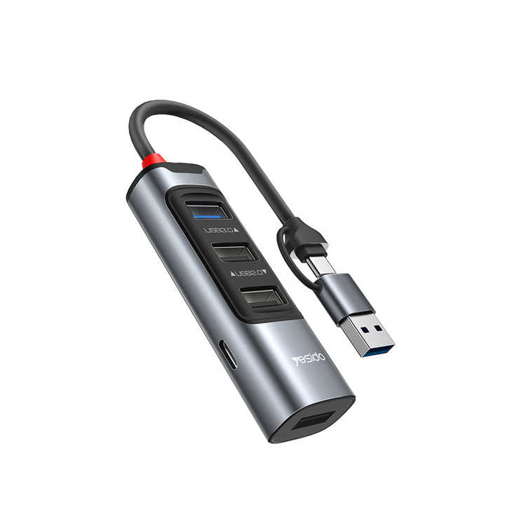 محول موزع USB 5 في 2 من Yesido HB20 محول موزع USB 5 في 2 من Yesido HB20