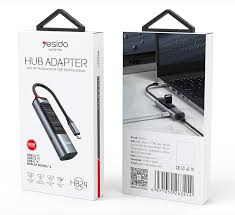 محول من Type-C 5 في 1 من Yesido HB24 محول من Type-C 5 في 1 من Yesido HB24