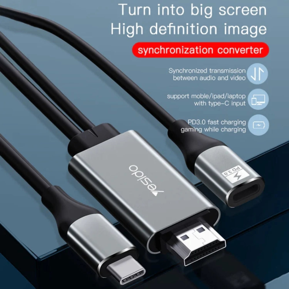 محول USB-C إلى HDMI من Yesido HM01 محول USB-C إلى HDMI من Yesido HM01