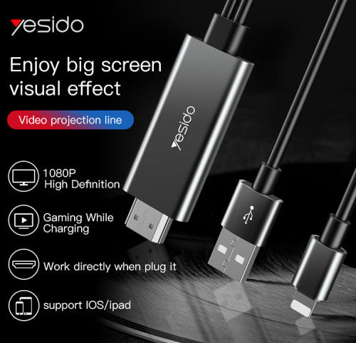 محول Lightning إلى HDMI من Yesido HM04 محول Lightning إلى HDMI من Yesido HM04