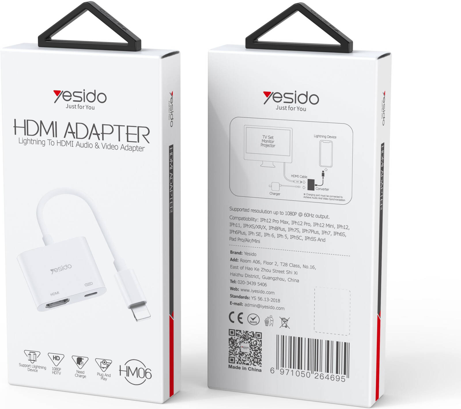 محول Lightning إلى HDMI من Yesido HM06 محول Lightning إلى HDMI من Yesido HM06