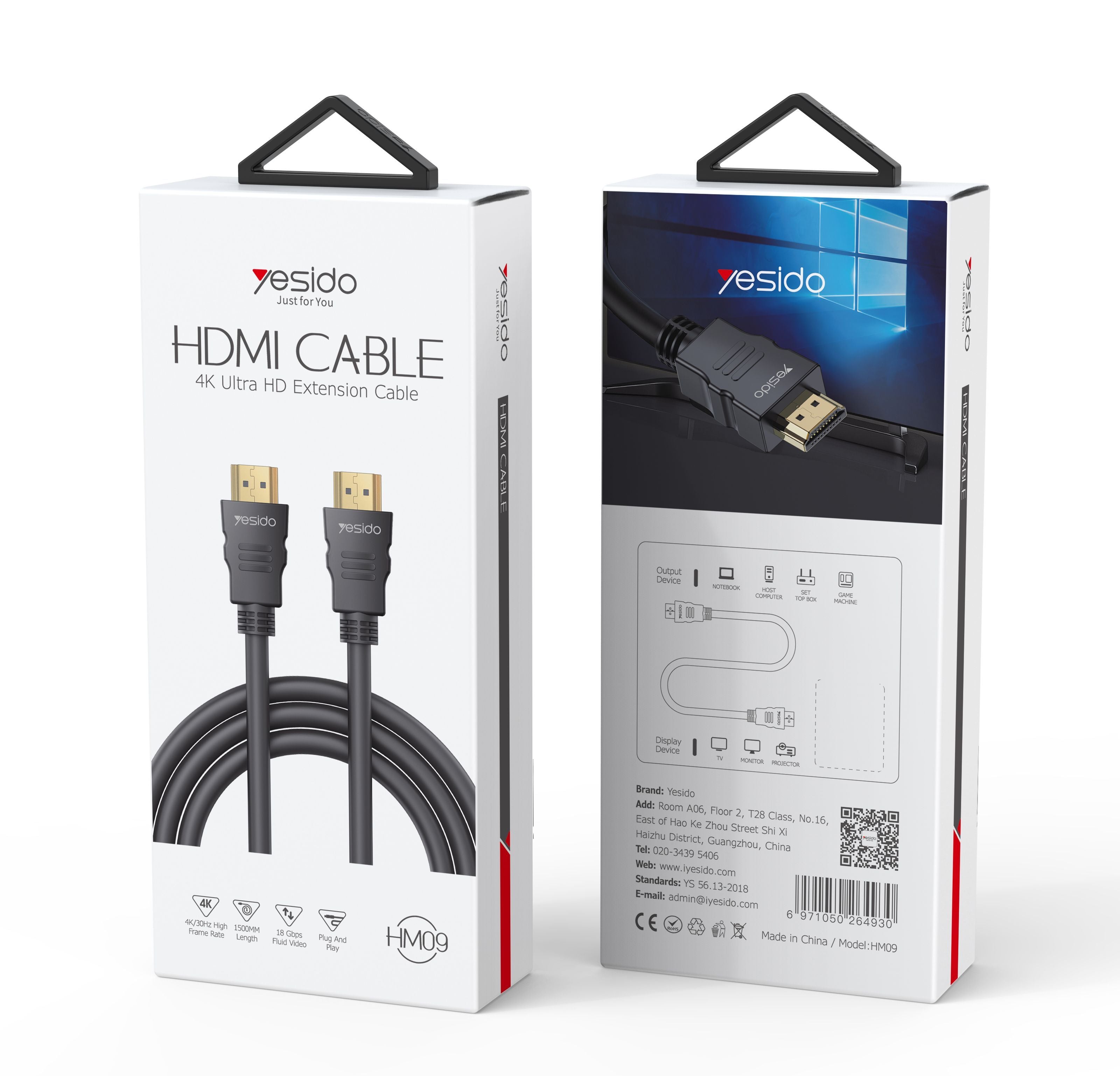 كابل HDMI 4K من Yesido HM09 كابل HDMI 4K من Yesido HM09