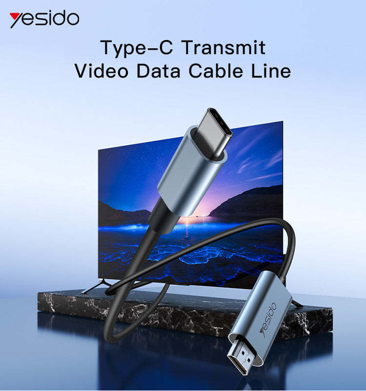 محول HDMI HM10 من Yesido لType-C محول HDMI HM10 من Yesido لType-C
