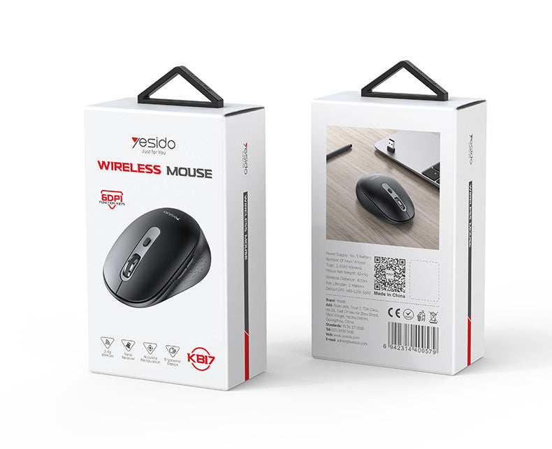 Yesido KB17 2.4GHz Wireless Mouse - Black Yesido KB17 2.4GHz Wireless Mouse - Black