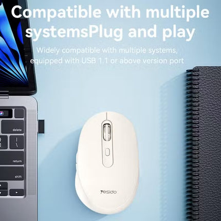 Yesido KB17 2.4GHz Wireless Mouse - White