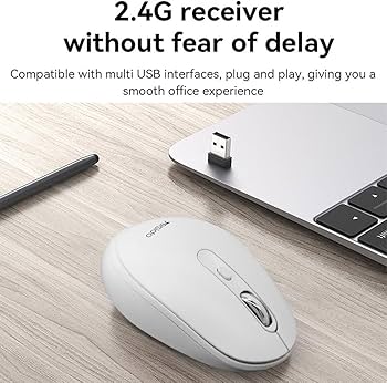 Yesido KB17 2.4GHz Wireless Mouse - White