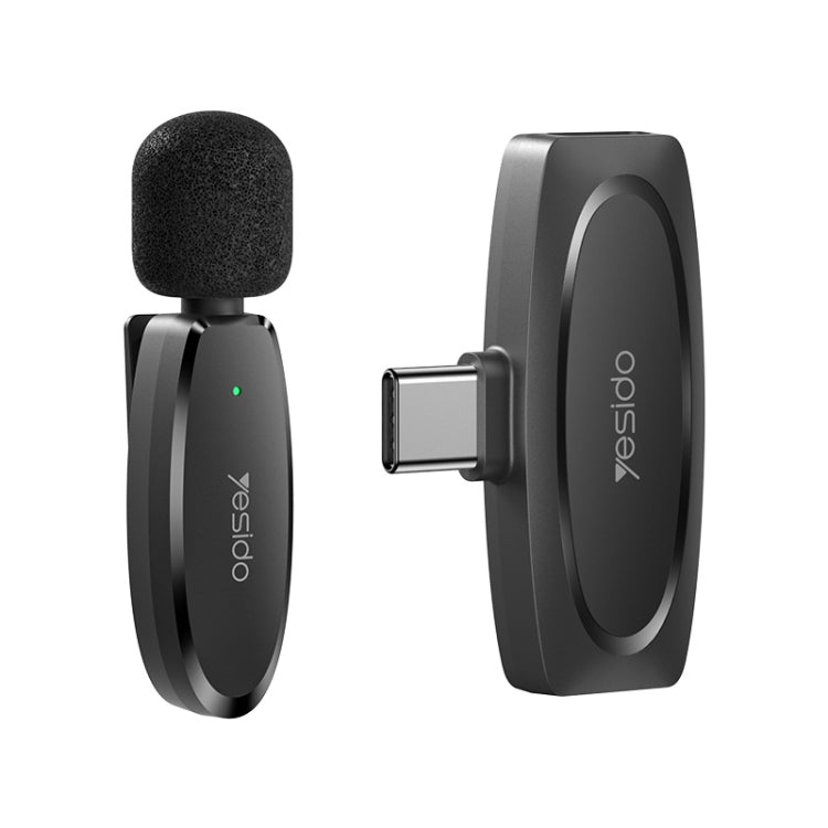 ميكروفون Lavalier لاسلكي Low-Latency من Yesido KR11 مع مستقبل Type-C ميكروفون Lavalier لاسلكي Low-Latency من Yesido KR11 مع مستقبل Type-C