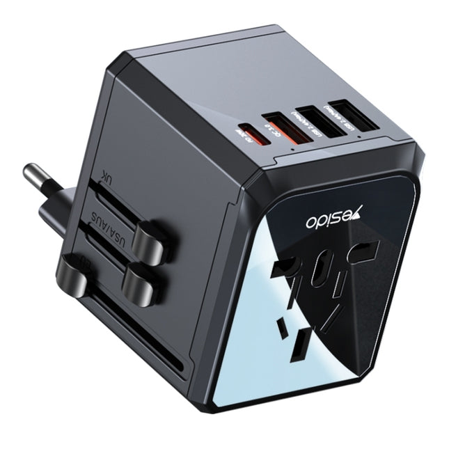 Yesido MC24 20W 4-Port Universal Travel Adapter