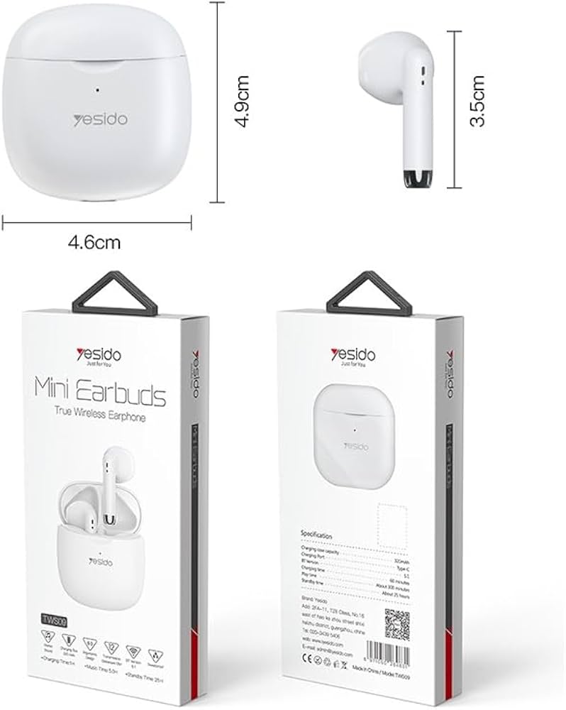 سماعات أذن Mini TWS09 من Yesido سماعات أذن Mini TWS09 من Yesido