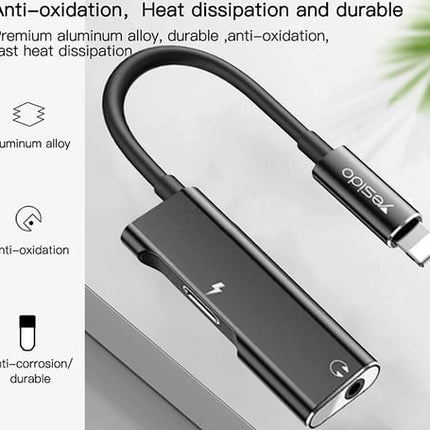 Yesido YAU11 Lightning to 3.5mm Audio Adapter for iPhone