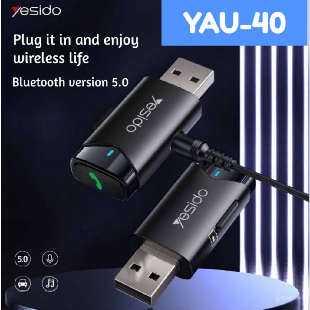 محول بلوتوث USB YAU40 من Yesido للسيارة محول بلوتوث USB YAU40 من Yesido للسيارة